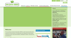 Desktop Screenshot of iowagrocers.com